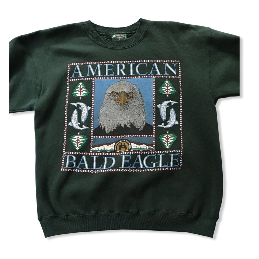 Vintage American Eagle Mens Sweatshirt Large